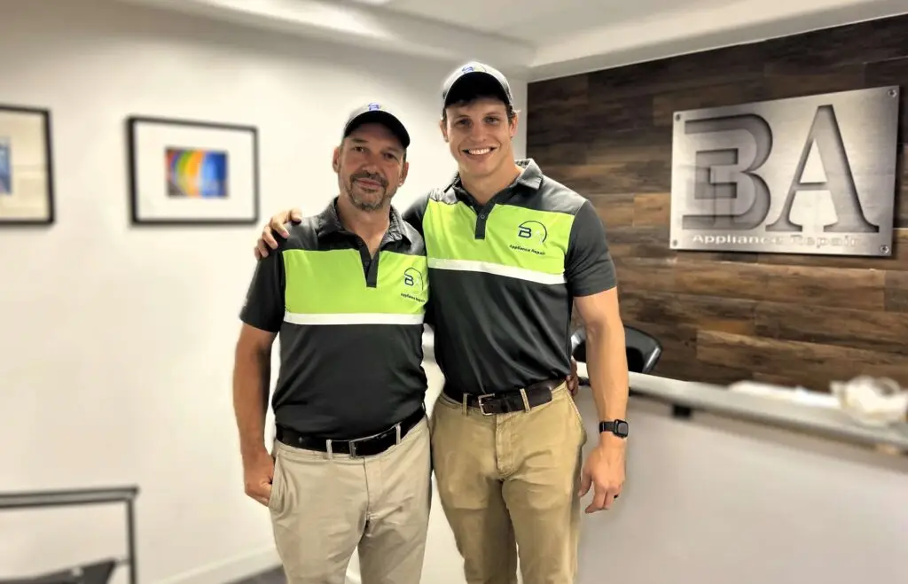 Adam Bigelow and his father Dean Bigelow, the owners of BA Appliance Repair