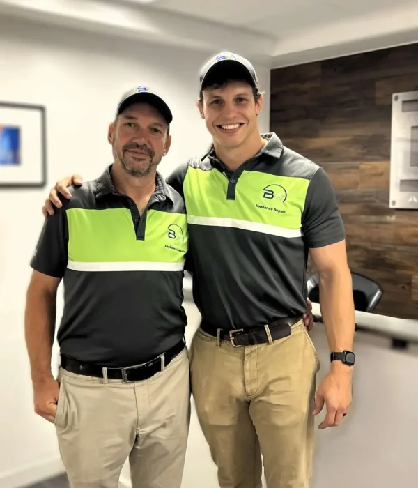 Adam Bigelow and his father Dean Bigelow, the owners of BA Appliance Repair